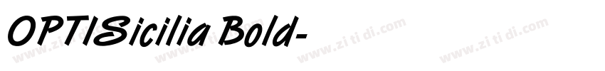 OPTISicilia Bold字体转换